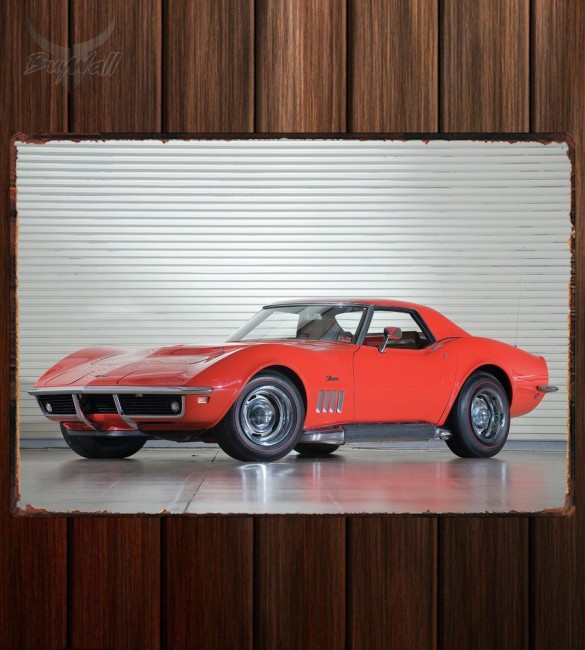 Металлическая табличка Corvette Stingray L36 427 Convertible 
